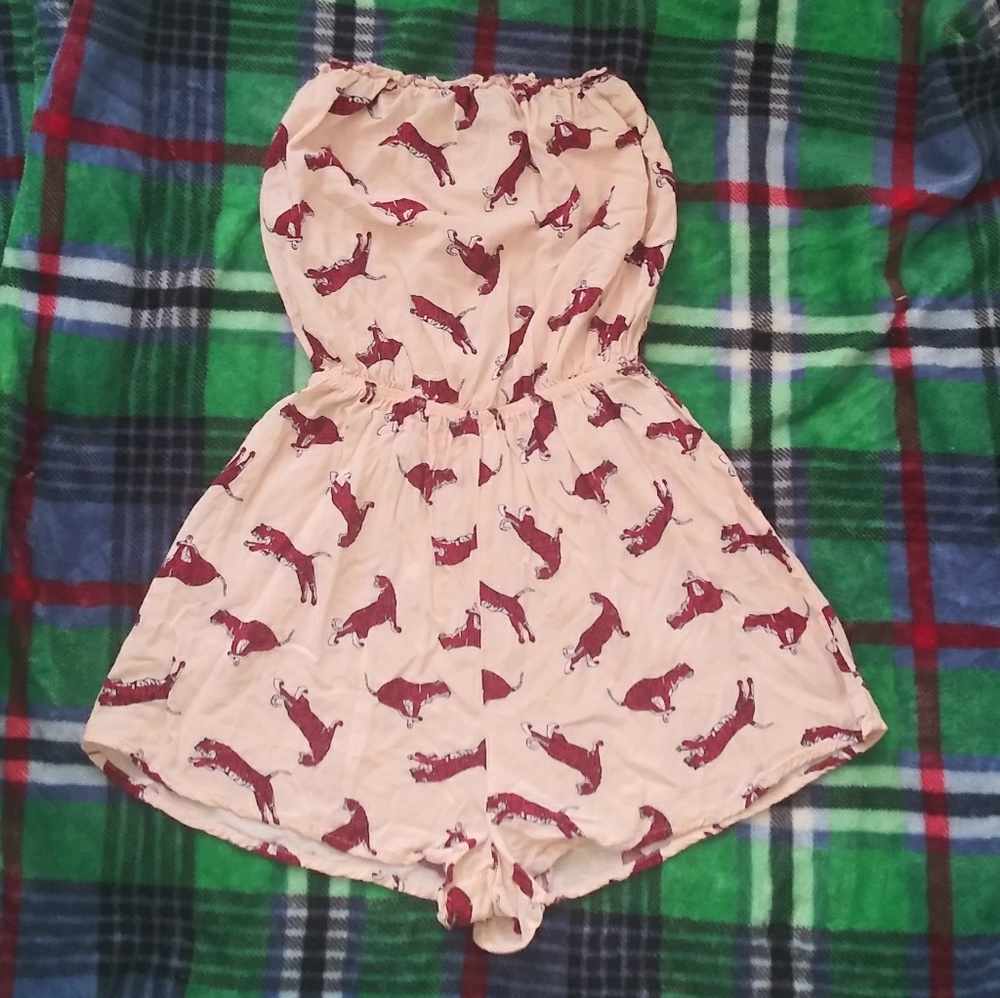 H&M divided strapeless romper